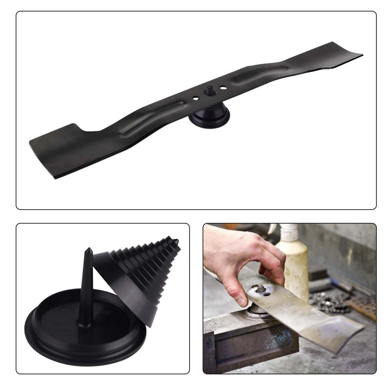 ASTARON 4 PCS Lawn Mower Blade Sharpener(UPGRADED) for Drill and Lawn Mower Blade Balancer Set, Universal Rotary Lawn Mower Sharpener Blade Whetstone for Power Drill Hand Dril - Image 5